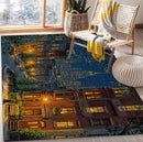 New York City At Night Rectangular Area Rug