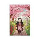 Nezuko Cherry Blossom Demon Slayer Jigsaw Puzzle