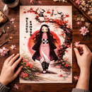 Nezuko Demon Slayer Cherry Blossom Jigsaw Puzzle