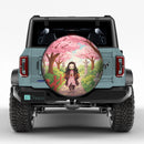 Nezuko Cherry Blossom Demon Slayer Car Spare Tire Cover