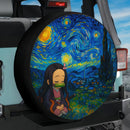 Nezuko Chill Starry Night Car Spare Tire Cover