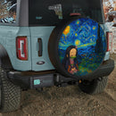 Nezuko Chill Starry Night Car Spare Tire Cover