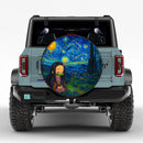 Nezuko Chill Starry Night Car Spare Tire Cover