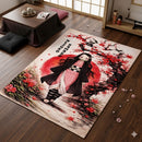 Nezuko Cherry Blossom Rectangular Area Rug