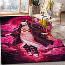 Nezuko Demon Slayer Cherry Blossom Rectangular Area Rug