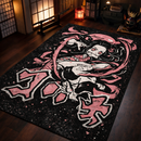 Nezuko Pink Demon Slayer Rectangular Area Rug