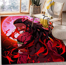 Nezuko Moon Demon Slayer Anime Rectangular Area Rug