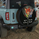 Nick Wilde And Judy Hopps From Zootopia Zip Get In Shit Down Shut Up Hold On Car Spare Tire Cover