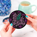 Nidoran Pokemon Stained Glass Decor Coaster - Gift Idea