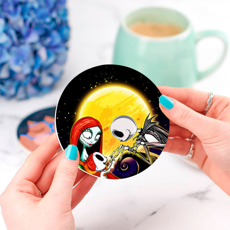 Nightmare Before Christmas Family Ceramic Decor Coaster - Gift Idea