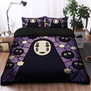 No Face Ghibli Stained Glass Style Bedding Set