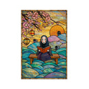 No Face Studio Ghibli Stained Glass Jigsaw Puzzle
