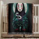 No-Face Spirit Studio Ghibli Woven Throw Blanket