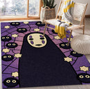No Face Ghibli Stained Glass Rectangular Area Rug