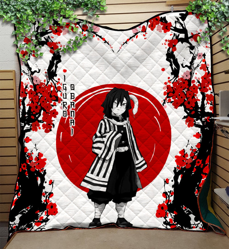 Obanai Demon Slayer Anime Japan Style Quilt Blanket