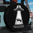 UFO Alien Jeep Appear Car Spare Tire Cover