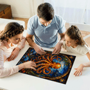 Octopus Stained Glass Jigsaw Puzzle