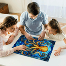 Octopus Stained Glass Jigsaw Puzzle