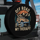 Off Road Is My Therapy Jeep Car Spare Tire Cover