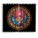 One Piece Chopper Stained Glass Window Curtain