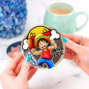 One Piece Monkey D Luffy Ceramic Decor Coaster - Gift Idea