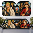 Straw Hat Luffy and Zoro One Piece Custom Car Windshield Sunshades
