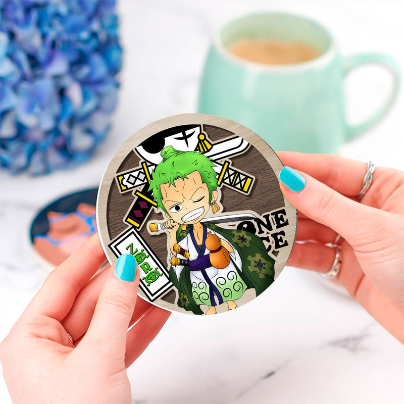 One Piece Roronoa Zoro Ceramic Decor Coaster - Gift Idea