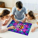 One Piece Symbol Stained Glass Jigsaw Puzzle