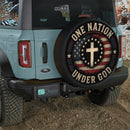 One Nation Under God Car Spare Tire Cover