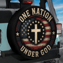 One Nation Under God Car Spare Tire Cover