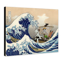 One Peace Anime The Great Wave Japan - Living Room - Canvas Wall Art - Print - Wall Decor