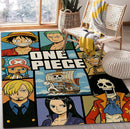 One Piece Characters Rectangular Area Rug