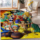 One Piece Characters Rectangular Area Rug