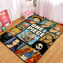 One Piece Characters Rectangular Area Rug