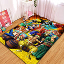 One Piece Characters Rectangular Area Rug