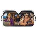 One Piece Enjoying Road Trip Together Car Auto Sunshades