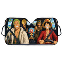 Straw Hat Luffy and Zoro One Piece Custom Car Windshield Sunshades