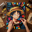 One Piece Luffy Stained Glass Jigsaw Puzzle