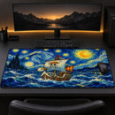 One Piece Ship Starry Night Desk Mat