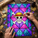 One Piece Symbol Stained Glass Jigsaw Puzzle