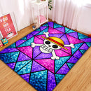 One Piece Symbol Stained Glass Rectangular Area Rug