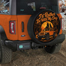 Orange Jeep Girl And Dog Hawaii Car Spare Tire Cover