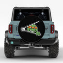 Orange TMNT Ninja Mutant Teenage Unzipped Jeep Car Spare Tire Cover