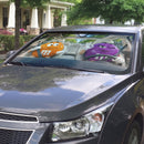 Orange & Purple M&M Chocolate Custom Car Windshield Sunshades