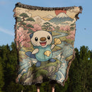 Oshawott Pokemon Woven Throw Blanket