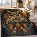 Owl Aztec Rectangular Area Rug