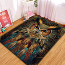 Owl Aztec Rectangular Area Rug