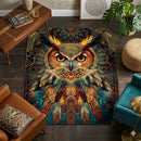 Owl Aztec Rectangular Area Rug
