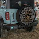 Mandala Meditating Owl Yoga Jeep Car Spare Tire Cover