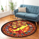Pokemon Eevee Evolutions Flareon Round Rug